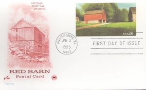 1995 FDC Postal Card- Scott# UX198 - PCS Cachet  UA - Picture 1 of 1