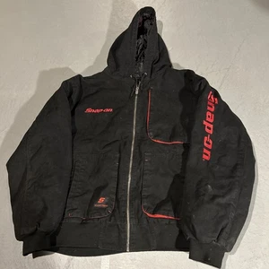 Snap On Tools Full Zip Hooded Work Wear Jacket - Mens Size XXL - Black - Picture 1 of 4