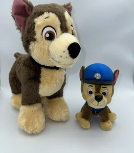 Build A Bear Nickelodeon Paw Patrol Chase 13" & 7" Plush Dog Police Shephard Lot - Picture 1 of 14