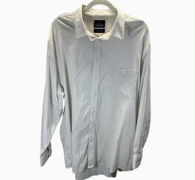 Oak Hill 18 34/35 Premium Non Iron Dress Shirt White Suprima Cotton Button Down - Image 1 of 4