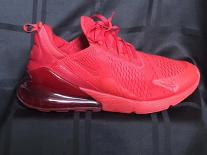 Nike Air Max 270 Shoes Mens Size 12 University Red Running Training Gym Sneakers - Picture 1 of 9