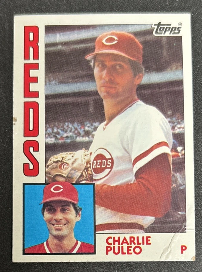 1984 Topps Charlie Puleo Baseball Card #273 Reds Pitcher Poor Creased O/C - Image 1 of 4