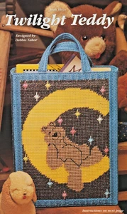 Twilight Teddy Tasche - Kunststoff Canvas Muster - aus Buch/Zeitschrift entfernt - Bild 1 von 1