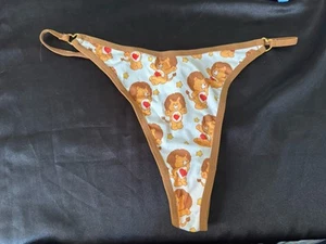 Tanga Bragas Y2K Vintage Retro Años 80 Cuidado Osos y Amigos Marrón León Talla 1XL - Imagen 1 de 9