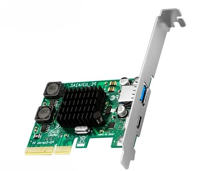Suitable for PCI-E to USB 3.1 Gen2 expansion card Desktop USB 3.1 expansion card - Image 1 of 4