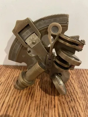 Nautical Marine Brass Sextant Maritime Ship Pirate Navigation Instrument - Image 1 of 4