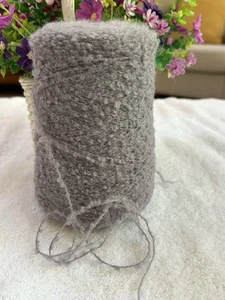 Cone Spool SOFT Boucle Huarizo Alpaca Wool Yarn w/Acrylic/Nyl 8.1oz 230g 8055 B - Picture 1 of 4