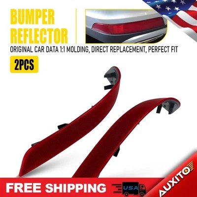 Par de luces reflectoras traseras rojas parachoques para 45577 Mercedes-Benz Clase GL X164 Foto 1 de 4