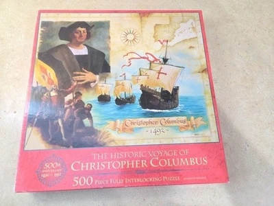 New Puzzle Brand Sealed The Historic Voyage Of Christopher Columbus 500 Pcs - Image 1 of 4