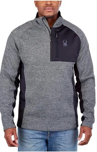 Spyder Half Zip Gait Knit Pullover Sweater Mens Large New - Picture 1 of 12