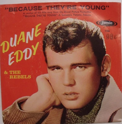Duane Eddy - Because They're Young - 1960 NM 45 & Picture Sleeve Foto 1 de 4