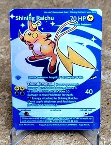 Pokemon Shining Raichu Extended Art Anima Waifu ACG DIY Full Art Karte Holo - Bild 1 von 3