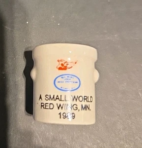 Vintage 1989 A Small World Red Wing Crock - Bild 1 von 4