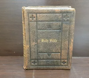 1800'S ANTIQUE THE HOLY BIBLE THE OLD AND NEW TESTAMENTS OXFORD UNIVERSITY PRESS - Picture 1 of 7