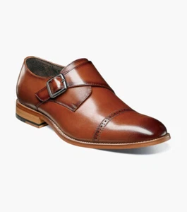 Stacy Adams Men's Desmond Cap Toe Monk Strap - Picture 1 of 7