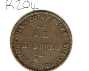 AUSTRALIA R204 HALFPENNY HEDBERG O.H MANY ARE WORN ONE SIDE AVF RARITY 3 - Picture 1 of 2