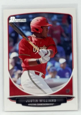 2013 Bowman #BDPP94 Justin Williams Card - Image 1 of 2