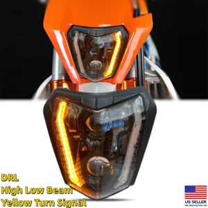 Headlight DRL with Amber Turn Signal For KTM 250 350 450 500 690 Enduro R SMC-R - Bild 1 von 12