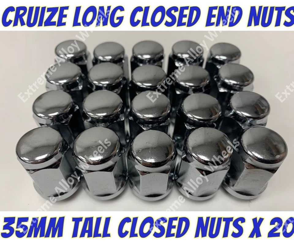 Écrous de roue en alliage hauteur 35 mm x 20 M12 x 1,5 Daewoo Espero Evanda Gentra Kalos Korand - Photo 1/1