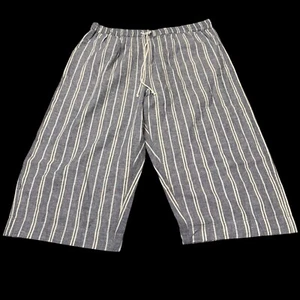 Beach Lunch Lounge Womens Margot Nordstrom Blue Linen Capris Size XXL NWT - Picture 1 of 4