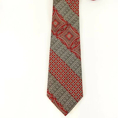 Vestido Jacquard Tejido Corbata Para Hombre Azul Gris Geométrico Rayas Suroeste VAN GOGH Foto 1 de 4