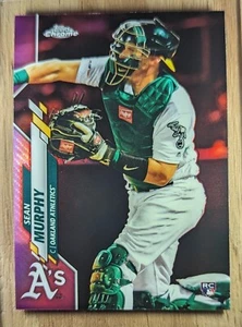 Sean Murphy RC 2020 Topps Chrome Pink Rookie Refractor Athletics MLB Baseball - Picture 1 of 3
