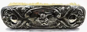 Antiker Unger Brüder Sterling Silber Repousse Jugendstil Liebestraum Pinsel - Bild 1 von 12