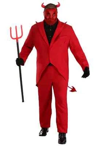 Plus Size Red Suit Devil Costume - Picture 1 of 1