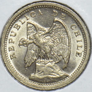 Chile 1933 10 Centavos Condor animal 291192 combine shipping - Picture 1 of 2