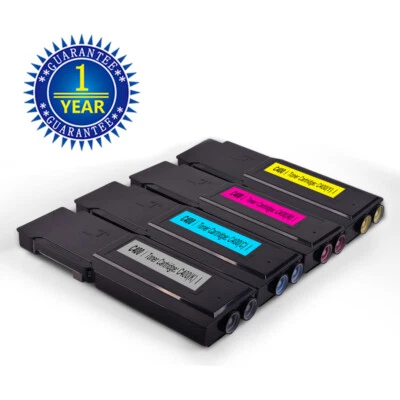 4PK C400 Compatible Xerox Black Cyan Magenta & Yellow Toner VersaLink C405 C400D - Image 1 of 4