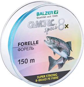 Balzer Camtec Speci 8x cuerda trenzada trucha 150m azul 0,06 & 0,08 mm 4-6kg - Imagen 1 de 3