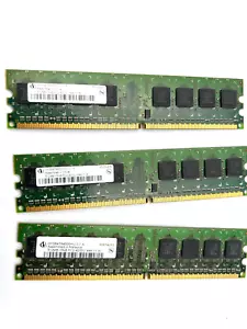3x 512MB Infineon HYS64T64000HU-3.7-A 1Rx8 PC2-4200U desktop memory RAM - Picture 1 of 3