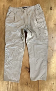 5.11 Tactical Pants Mens 36/32(36/31) Beige Cargo Khakis K9 Unit 5-O Hunters - Picture 1 of 14