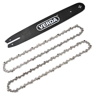 Verda Schwert für Kettensäge 35cm 3/8" 1,3mm passend Stihl + 2 Stück Sägekette