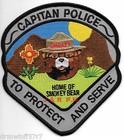 Capitan, NM "Home of Smokey Bear" (4.5" X 5" size)  shoulder police patch (fire)