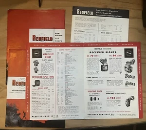 1957 Redfield Scopes Catalogs USA Pages separated from staples Dealer Price List - Picture 1 of 3