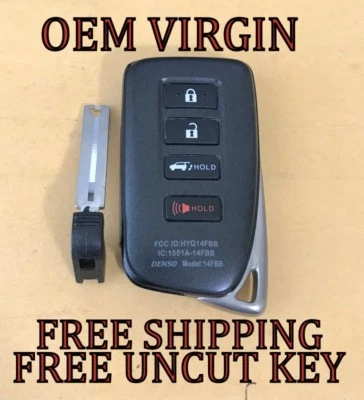 OEM VIRGIN LEXUS RX350 RX450H SMART KEY PROXIMITY KEYLESS REMOTE FOB 89904-0E160 - Image 1 of 3