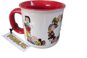 Snoopy Peanuts Gang Valentines Love Coffee Mug Cup Ceramic Lucy CB Pig Pen - Picture 1 of 4