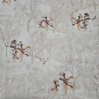 18" Snow Family Elizabeth James VIP Christmas Snowman Beige - Image 1 of 3