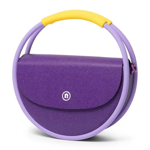 New Modern Nana Women's Los Angeles Lakers Hoop Basketball Purple Yellow Purse Cover