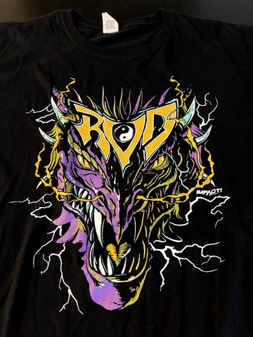 Rob Van Dam Impact Wrestling Graphic T-Shirt Size 3XL Gildan RVD Cover