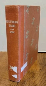 Mysterious Island-HC-Jules Verne-NC Wyeth Illustration 1920/37-Scribners Ex Lib - Foto 1 di 12