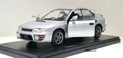 1/24 Hachette 1992 SUBARU IMPREZA WRC GC8 SILVER Japan Ltd diecast model - Image 1 of 4