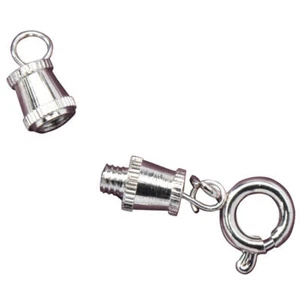 Clasp Converters for Necklaces Set of 3, Silver - Picture 1 of 3