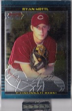 2002 Bowman Chrome Uncirculated Reds Baseball Card #194 Ryan Mottl /350