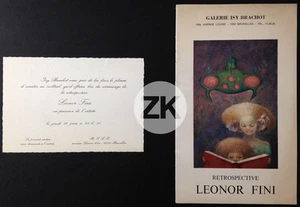 LEONOR FINI ISY BRACHOT Exposition CARTON + CATALOGUE 1970 - Picture 1 of 1