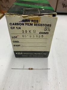 KDA Resistors 1/4W 5% 39K Ohm - Picture 1 of 2