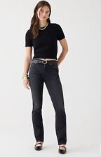 J Crew Sz: 25 9" mid-rise vintage slim-straight jean in Charcoal wash AB280