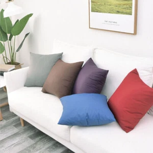 Cushion Cover Outdoor/Indoor 16" 18" 20" 22" 24" 26" 28" Pillow Case Waterproof - Picture 1 of 35