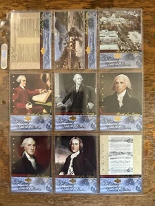BIRTH OF A NATION- COMPLETE 15 INSERT SET 2004 UD The History of United States - Picture 1 of 4